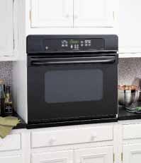 self-clean oven with light self-clean option Two oven racks Six embossed rack positions Six-pass bake element Stainless steel oven door TrueTemp technology provides even