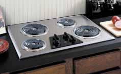 shown) Cooktop filler trim kit available to fill in oversized cutout left by an older cooktop.