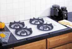 shown) 30" Gas Cooktop JGP326WEF White on white Four sealed gas burners Precise Simmer burner JGP326CEF Bisque
