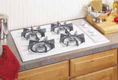 cooktop Glass control panel Standard porcelain-steel grates Four standard gas burners Appliances.