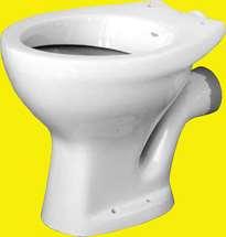 European Type Water Closet Fig shows European type water closet. It is usually made of proclain.
