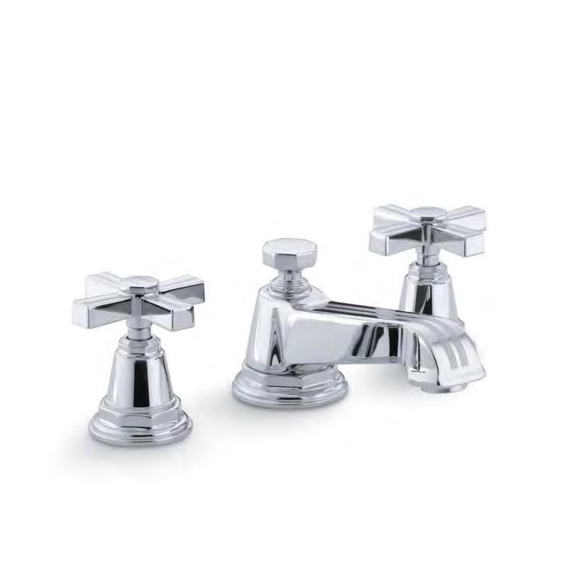44 Bathroom Pinstripe Pinstripe Widespread Sink Faucet with Cross Handles K-13132-3B-CP Between the 1920s and early 1940s, architects and interior designers transformed more than 30 blocks of Miami