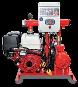 Oil / Electrical Engine Fire-Fighting Boosters YKO + B10 Series Residential water booster system for fire with alternative power supply (oil) in case of power cut.