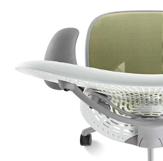 The AireWeave TM suspension seat distributes your body pressure evenly and keeps you