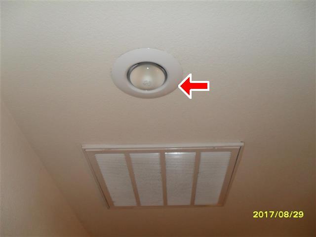 The devices and the fixtures appears functional at the time of inspection. 2.3 Item 1(Picture) Light not working 2.3 Item 2(Picture) Ceiling light not working 2.