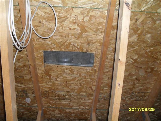 6.3 Attic ventilation are both gable and roof vent. There is no foundation ventilation. 6.3 Item 1(Picture) Roof ventilation 6.