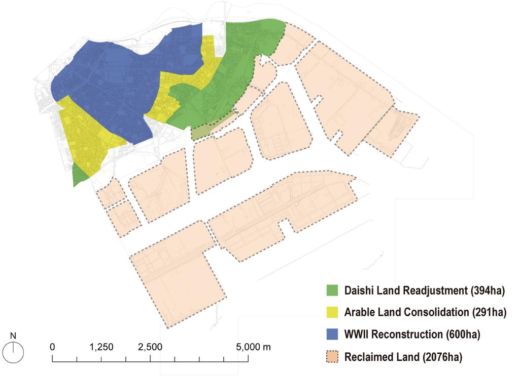 Importantly, WWII Reconstruction area is significantly overlapping the area of Arable Land Consolidation, mainly because Arable Land Consolidation, done by