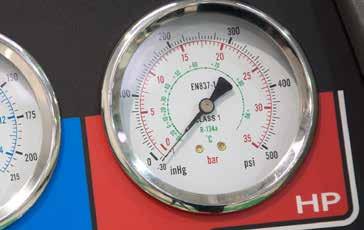 Precautions. Important. Ensure there is no pressure on the high side pressure gauge (1).