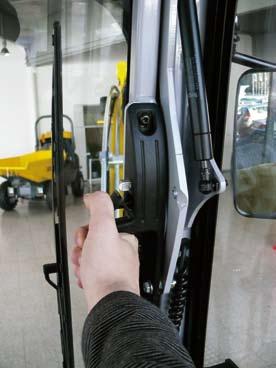 3 Comfortable entry into the cab: wide driver s door,