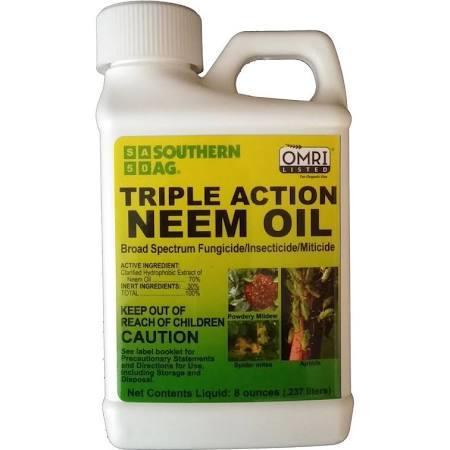 Treatment Natural Insecticide Neem Oil Insecticide, Fungicide, Miticide Treats insects and mites Natural