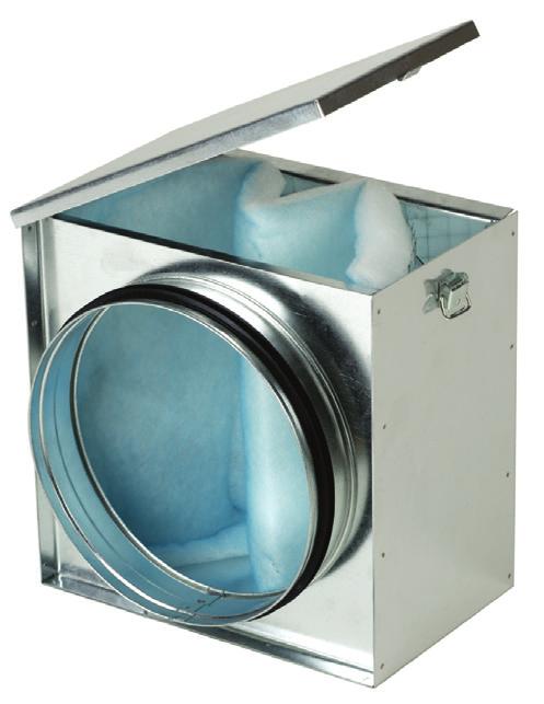 MFL filtration boxes are of EU4 grade filtration and are designed for direct connection with standard circular ducting.