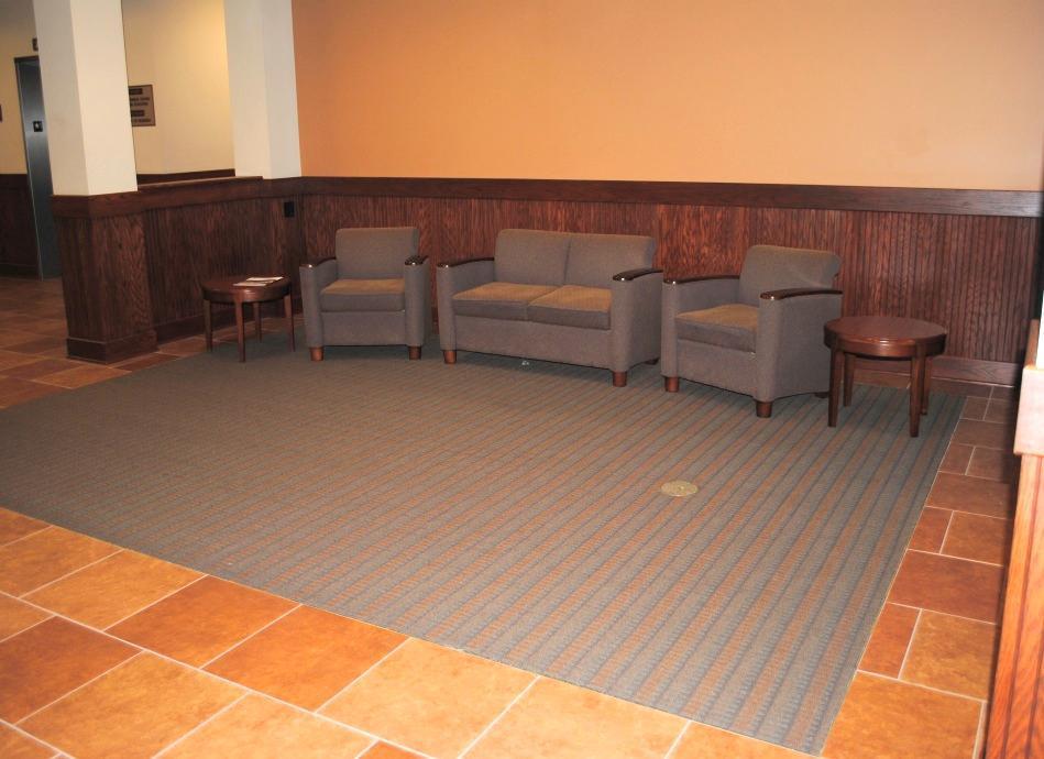 Existing lobby furniture (No additional