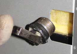 spanner head (22 mm) and carefully take out using pliers Ensure that the plug does not fall