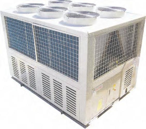 A) CHILLERS - SCREW AIRCOOLED DOLCOOL branded DAS series Air Cooled Chillers are available in capacities from 112 KW to 700KW, are suitable for most commercial and industrial liquid Cooling/Heating