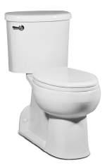 TWO-PIECE TOILETS Product Name & Details Riose Two-Piece Water Closet Back Outlet, Concealed Trapway, EL WaterSense Certified (1.