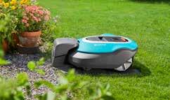 Mow narrow areas with ease Thanks to its leader cable, the robotic lawnmower can pass through narrow passages with a width of at least 1.