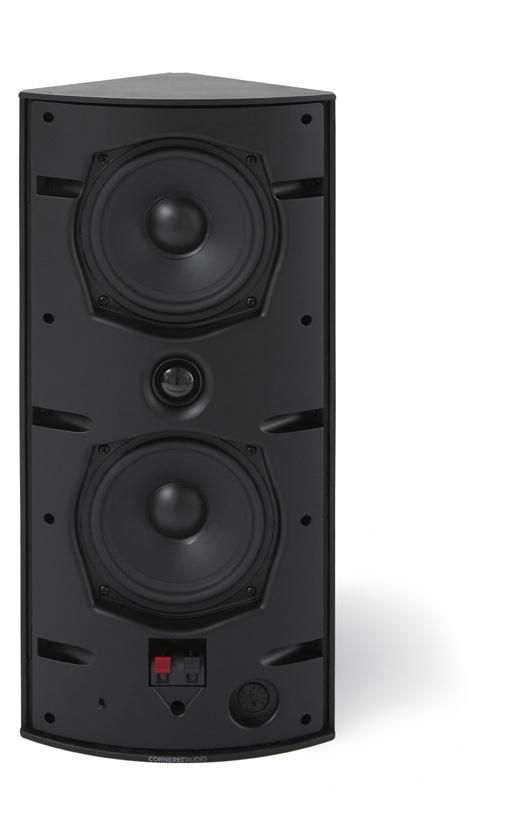 Cornered Ci5 and Ci5-V FEATURES 5 ¼ woofer + 5 ¼ passive woofer 1 silk dome tweeter Triangular ABS cabinet IP54 rated Switchable limiting circuit for tweeter Mounts without brackets or with hidden