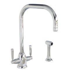 Oberon 365 The Oberon perfectly illustrates the balance of function and contemporary design. Highly ergonomic with twin levers, this is the future style of kitchen taps.