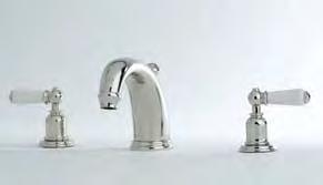 basin set with country spout and 3705 Three hole deck basin mixer with low spout and 3706 Three hole