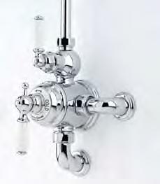the traditonal collection shower Perrin & Rowe showers are thermostatically controlled by a highly accurate wax cartridge.