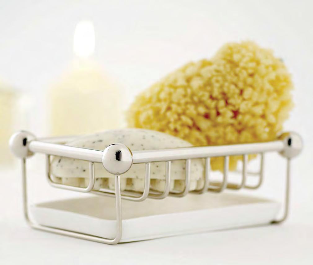 Elegant, eliptical Perrin & Rowe towel rings will take care of the fluffiest