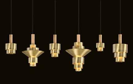 Reflections García Cumini 2016 Set of pendants made in solid brass, available in various diameters, finished in a hand-made antique patina externally but a