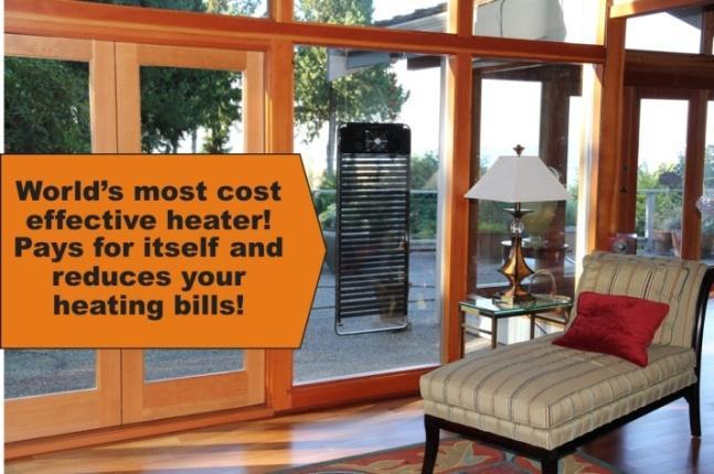 a window in the home, apartment, cottage, boat, RV, and circulate this heated air in the room. This is not a solar PV panel or solar water heater.