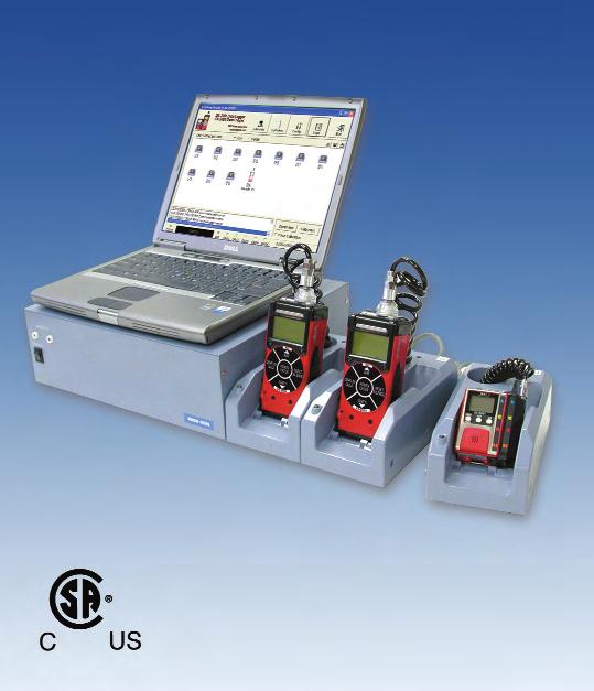 P020-0312 DOCKING AND CALIBRATION STATION Data Cal 2000 Automated instrument management Simultaneously service up to 10 instruments Calibrations, bump tests, and data downloads automatically