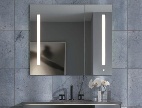 Designed specifically to pair with M Series cabinets, InLine lights are flush with M Series doors for a clean look.