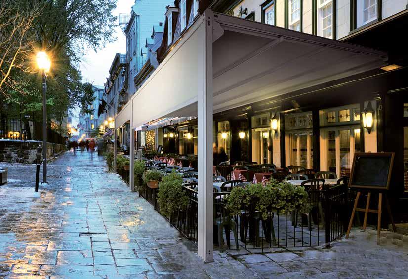 Retractable Roof Pergolas Gennius Outside Dreaming Ideal for restaurants looking to maximize their seating capacity, the Gennius retractable roof pergola offers complete protection from the outdoor