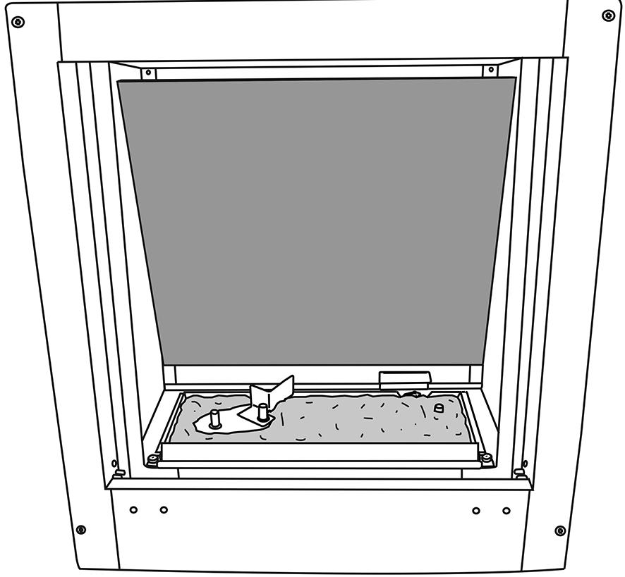 Servicing Instructions - Replacing Parts 3. Baffle & Liners 3.1 To access the burner tray and interior workings of the appliance it is necessary to remove the baffle and the liners.