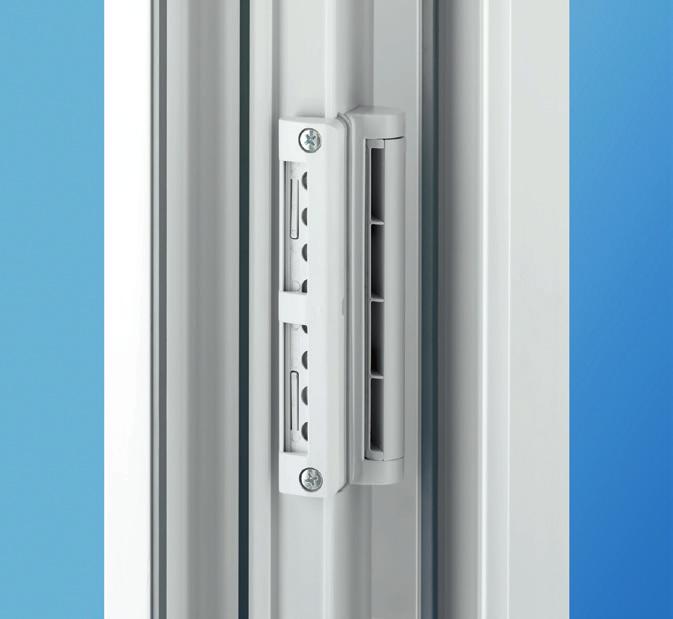 The AEROMAT mini can be easily installed in timber, PVC and aluminium windows so that it is almost invisible.