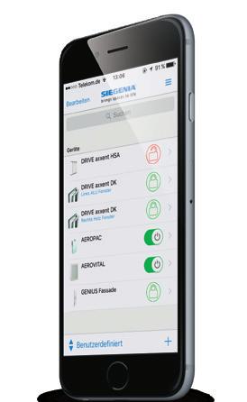SIEGENIA Comfort App One app controls everything: Convenience from operation to function.