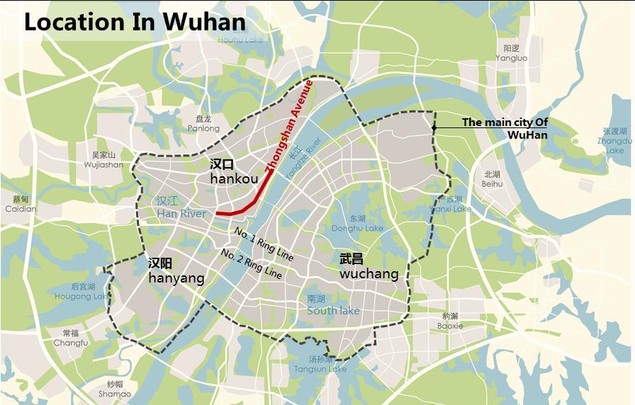Wuhan is divided into three towns Hankou, Wuchang, and Hanyang, by the Yangtze