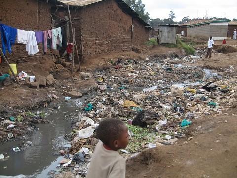 Case Study of the characteristics of a squatter settlement: Kibera, Kenya Kibera is built on a flood plain. There is a real threat of flooding.