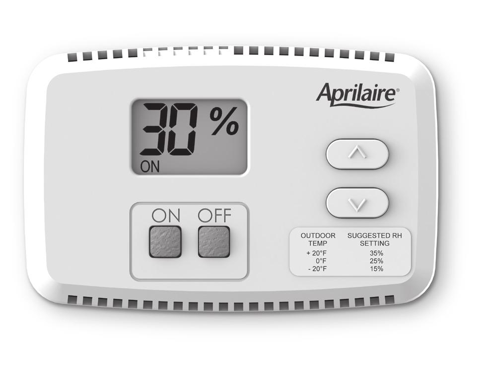 Thank you for purchasing the Aprilaire Model 65 Humidifier Control.