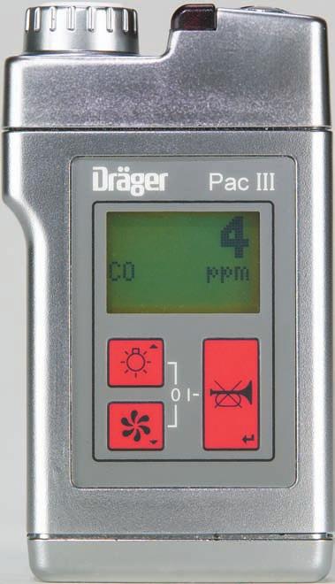 17 DRÄGER GAS DETECTION Delivering the most in a single gas monitor DRÄGER PAC III MONITOR The Dräger Pac III delivers the most value of any single gas monitor available.