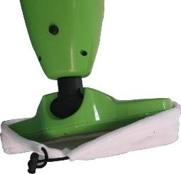 Place the Microfiber Cloth Pad onto the mop head.