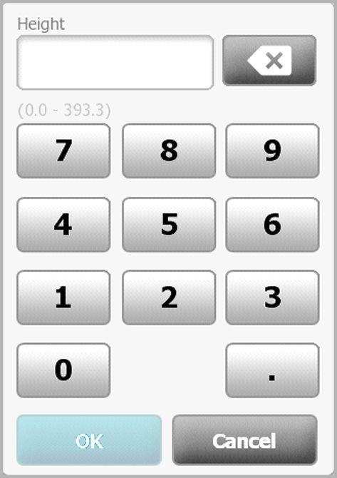 71 Using the keypad, keyboard, and barcode scanner Open the numeric keypad Numeric keypad Touch any field that includes the numeric keypad icon. The numeric keypad appears.