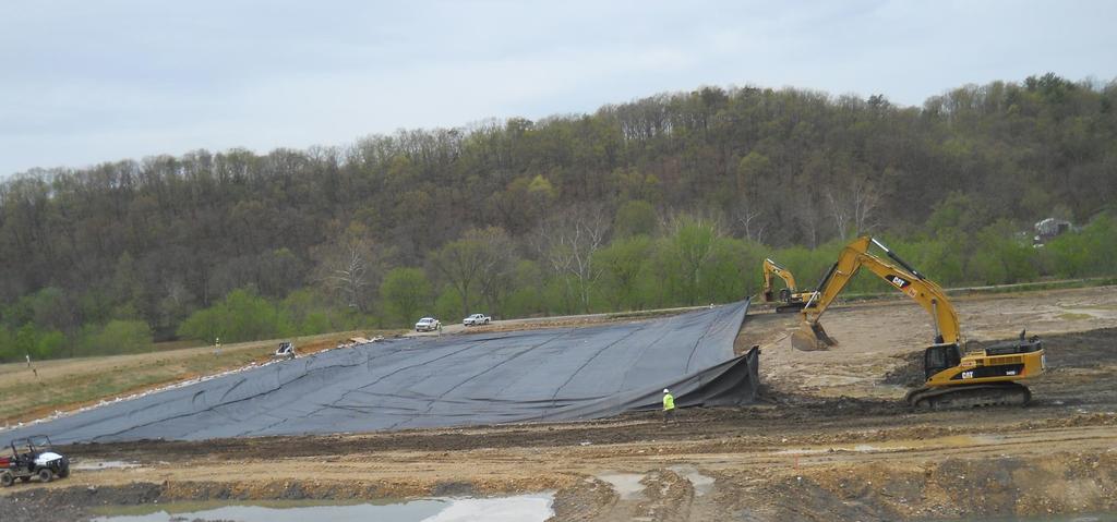 FIELD CONSTRUCTION Geotextile installed rapidly in the field