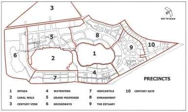 PRIVATE DEVELOPMENT Private land for development has been packaged into precincts and individual land parcels.