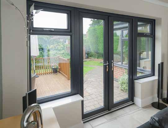 French doors can open in our out and are available in many style and colour options to match your preferred window choice.