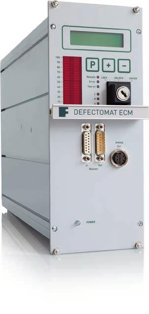 DEFECTOMAT ECM DEFECTOMAT ECM Modular Entry-Level Instrument for Cost-Effective Quality Assurance Although the modular DEFECTOMAT ECM is small in size, it boasts many possibilities for integration