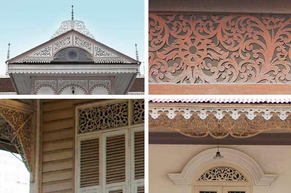 The delicate patterns of wooden fretwork reflect the high skills of
