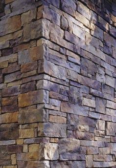 Mountain Ledge C O L L E C T I O N The one-of-a-kind look and feel of quarried stone comes live amidst the distinctive right angles and hand-cut appearance of Landmark Stone s Mountain Ledge