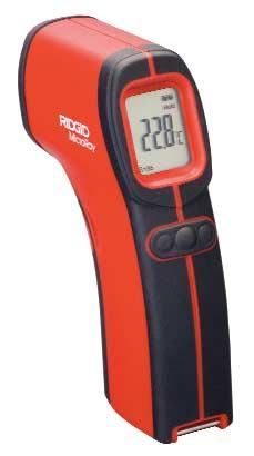 Inspection MicroRay IR-100 MicroRay IR-100 RIDGID MicroRay features fast and easy temperature measurements from a comfortable distance.