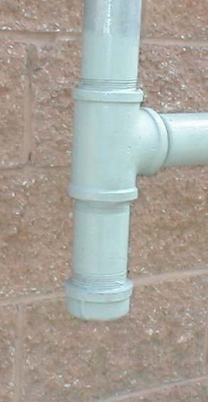 . Galvanized pipe or protectively coated wrought iron or painted steel pipe shall be used. 1.5.