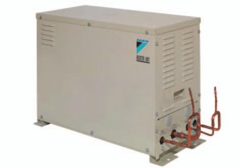 LCBKQ-AV1 Booster unit LCBKQ3AV1 A booster unit allows to connect freezer showcases or cold rooms to ZEAS and Conveni-Pack outdoor units Reduced piping requirements, from 4 to 2 pipes, compared to a
