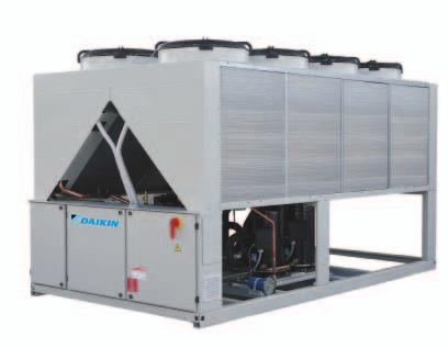 high EER values Chiller series design entirely based on new European directives (EN14511, EN14825) Top serviceability level thanks to reduced weight, compact footprint and optimized components