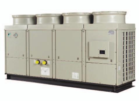 EUWA(N-P-B)-KBZW1 Air cooled scroll chiller μc²se EUWA(N-P-B)-KBZW1 Daikin scroll compressor Reduced installation time thanks to integrated pump and/or buffer tank Possibility for a 200l buffer tank